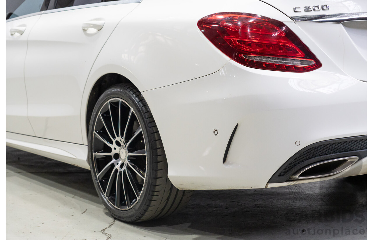 04/2015 Mercedes-Benz C200 (RWD) 205 4d Sedan White Turbo 2.0L