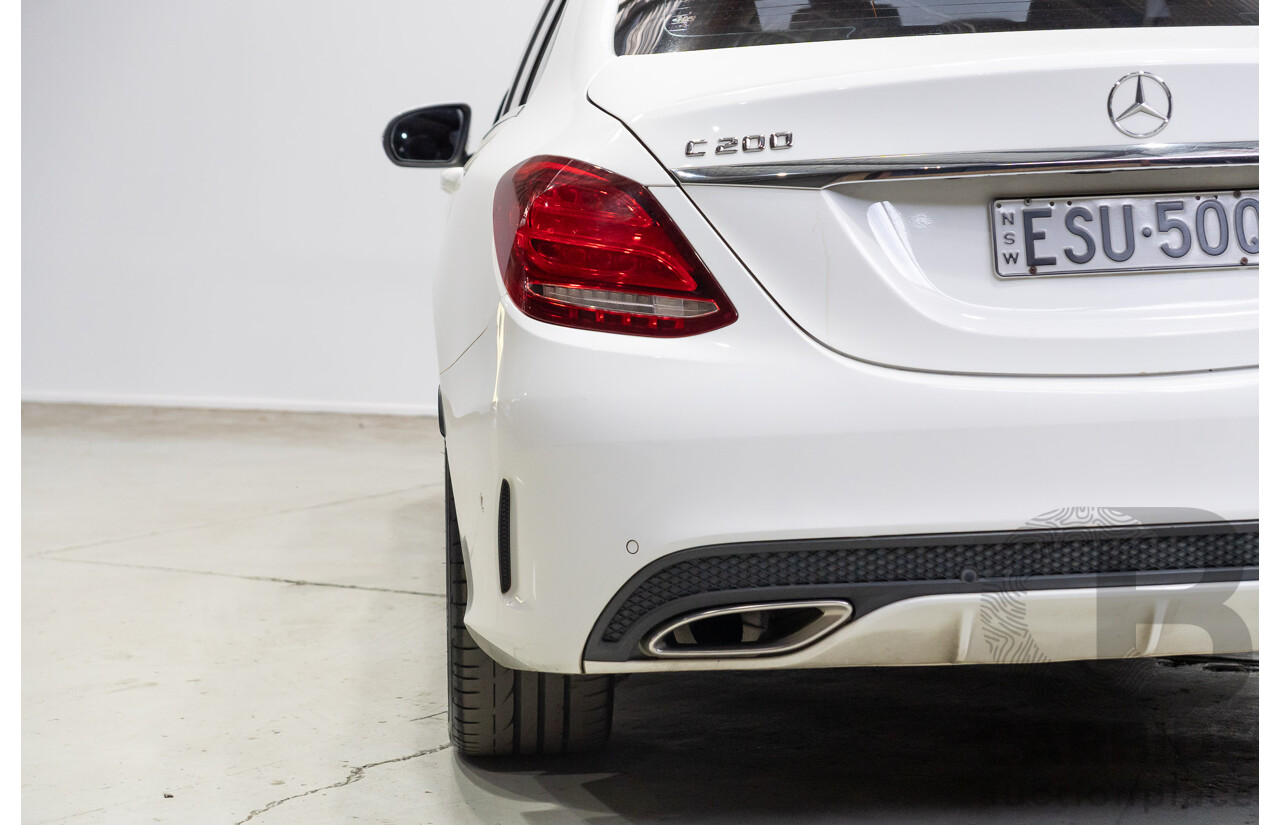 04/2015 Mercedes-Benz C200 (RWD) 205 4d Sedan White Turbo 2.0L
