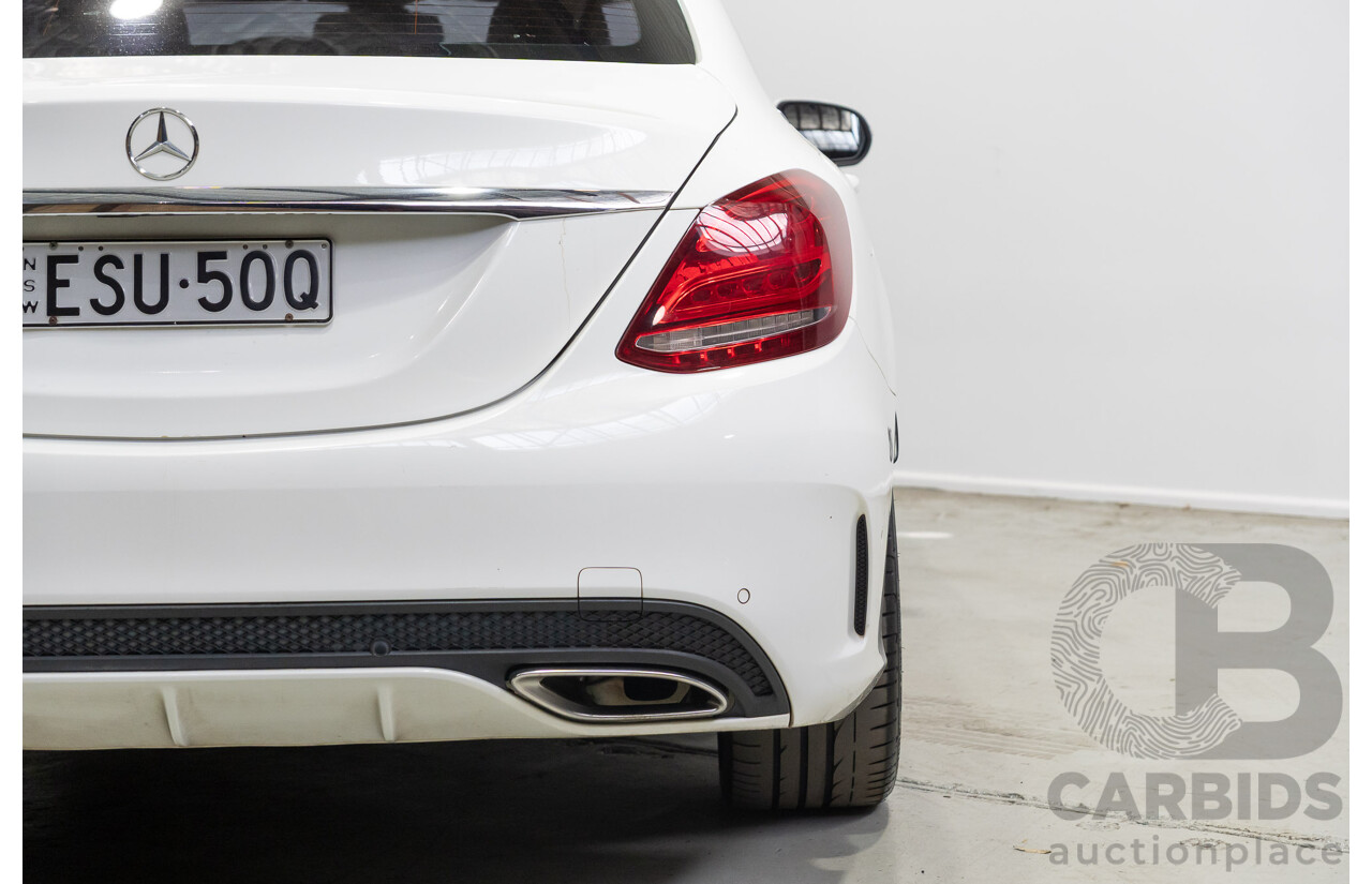 04/2015 Mercedes-Benz C200 (RWD) 205 4d Sedan White Turbo 2.0L