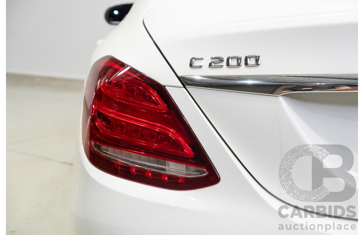 04/2015 Mercedes-Benz C200 (RWD) 205 4d Sedan White Turbo 2.0L