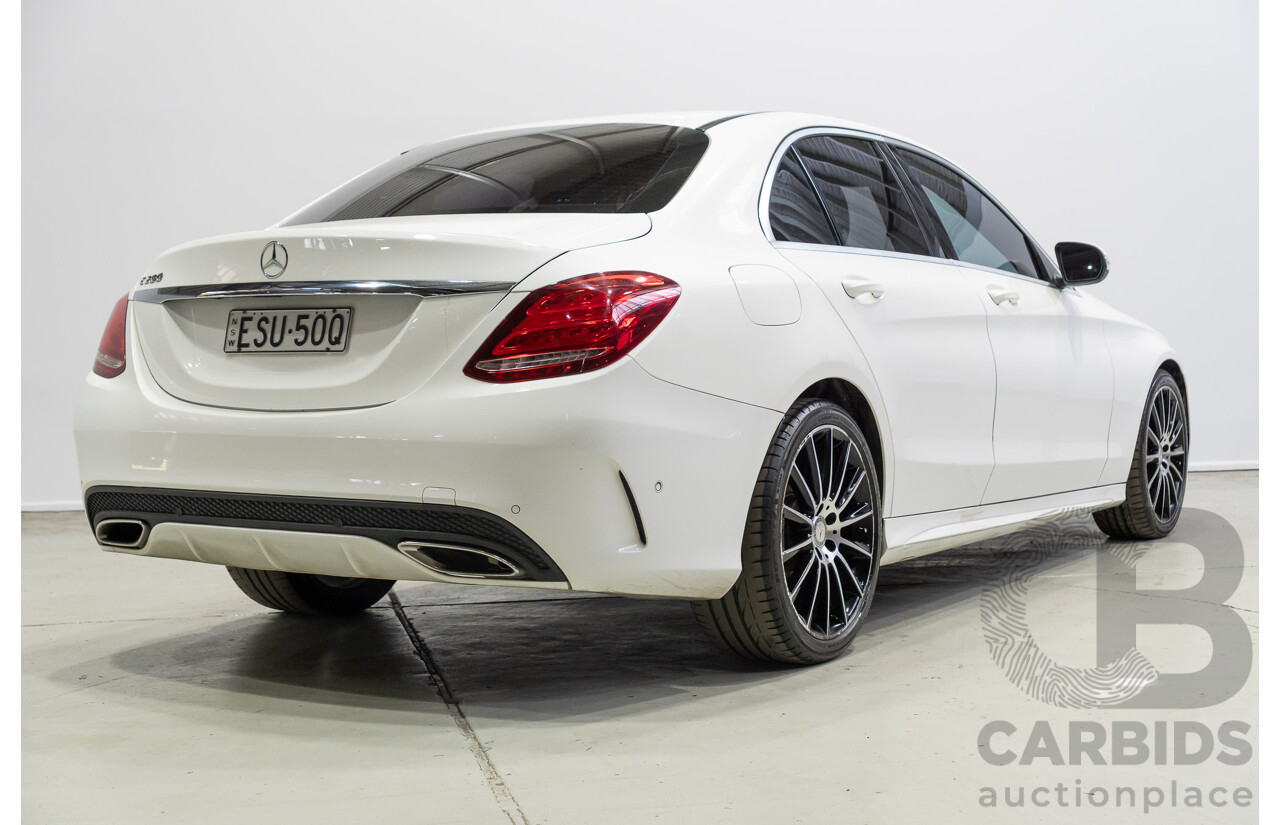 04/2015 Mercedes-Benz C200 (RWD) 205 4d Sedan White Turbo 2.0L