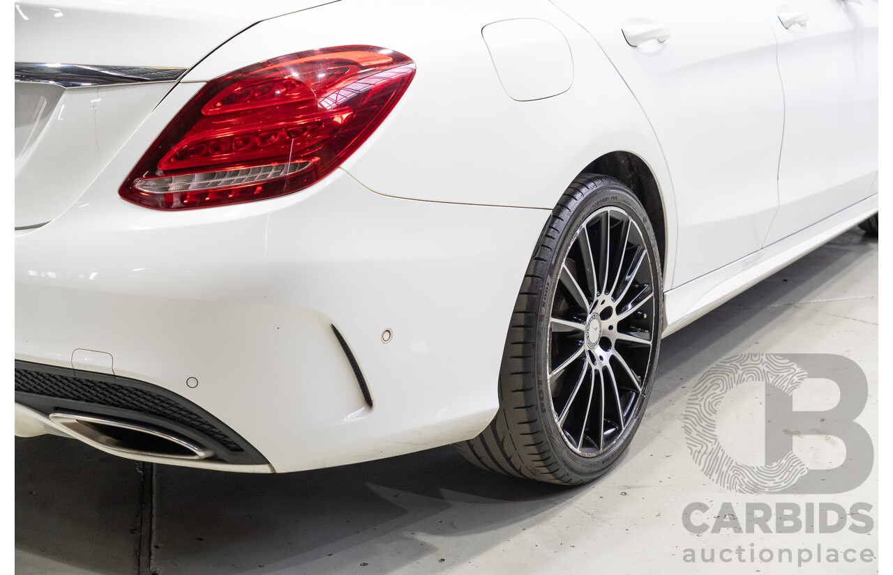 04/2015 Mercedes-Benz C200 (RWD) 205 4d Sedan White Turbo 2.0L