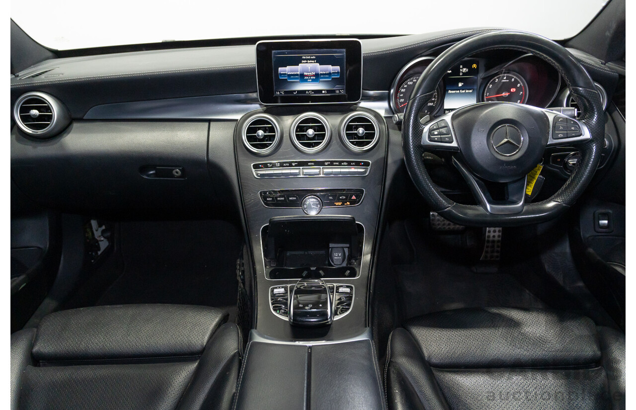 04/2015 Mercedes-Benz C200 (RWD) 205 4d Sedan White Turbo 2.0L
