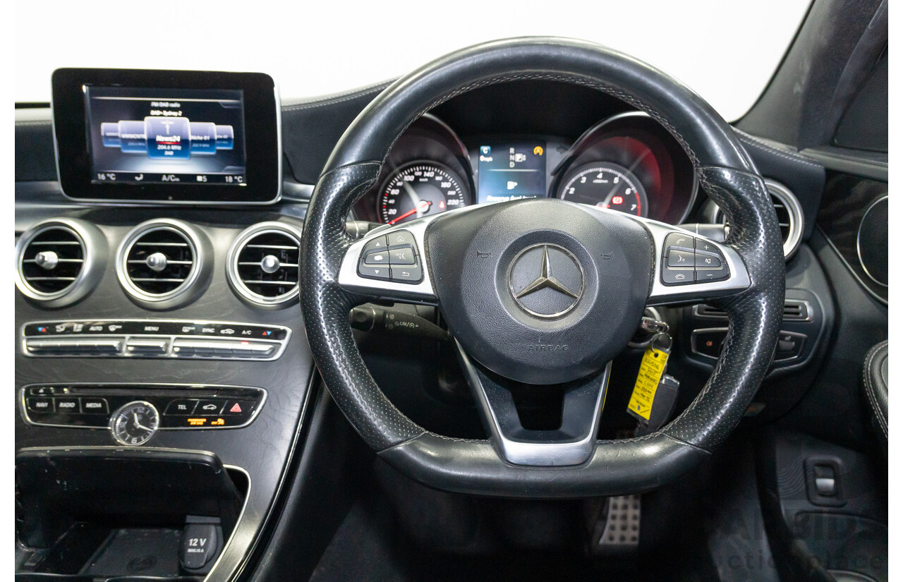 04/2015 Mercedes-Benz C200 (RWD) 205 4d Sedan White Turbo 2.0L