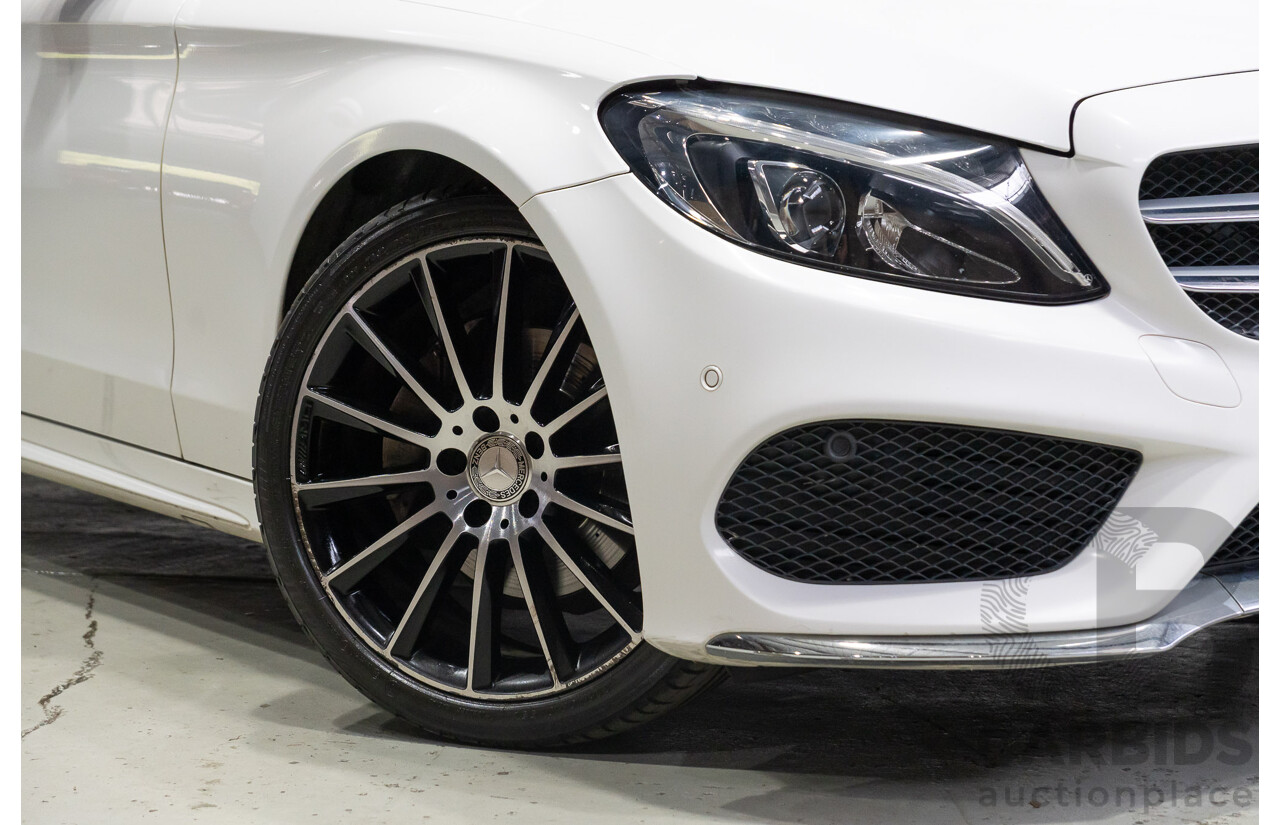 04/2015 Mercedes-Benz C200 (RWD) 205 4d Sedan White Turbo 2.0L