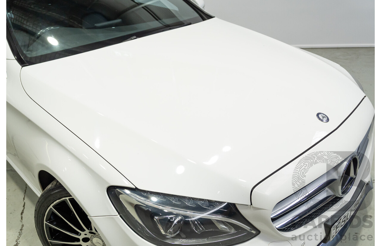 04/2015 Mercedes-Benz C200 (RWD) 205 4d Sedan White Turbo 2.0L