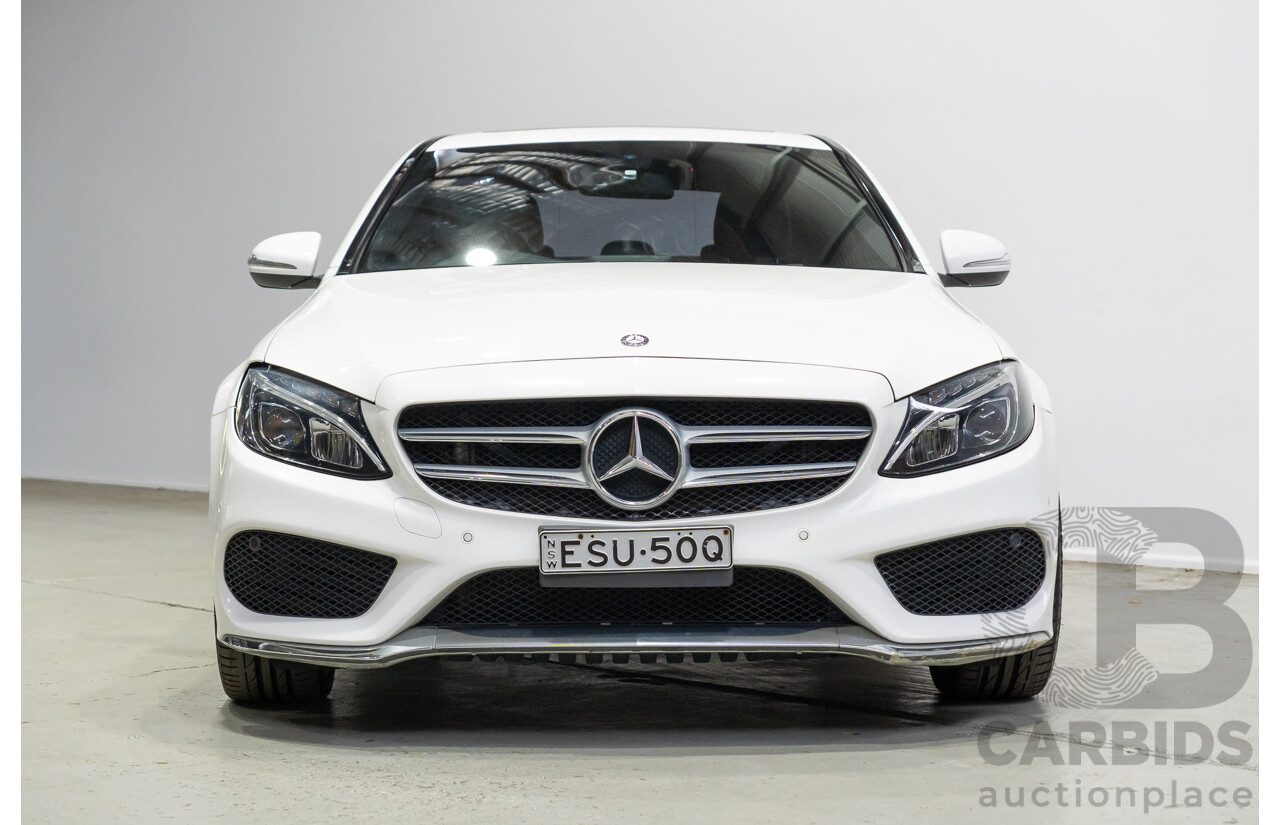 04/2015 Mercedes-Benz C200 (RWD) 205 4d Sedan White Turbo 2.0L