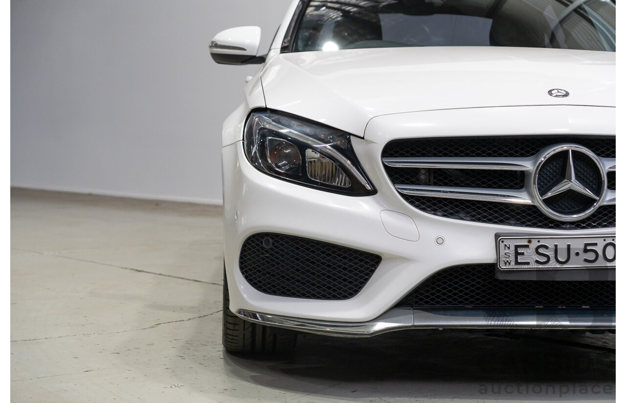 04/2015 Mercedes-Benz C200 (RWD) 205 4d Sedan White Turbo 2.0L