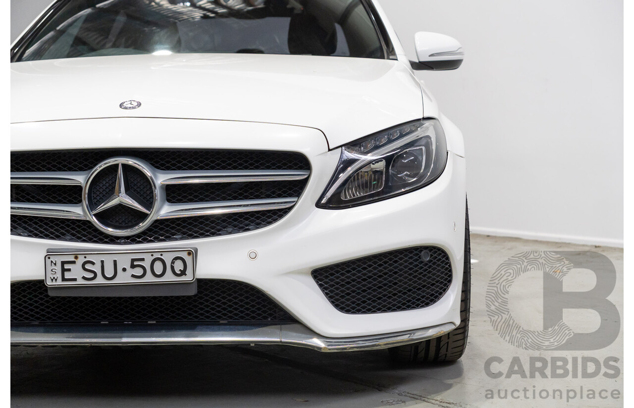 04/2015 Mercedes-Benz C200 (RWD) 205 4d Sedan White Turbo 2.0L