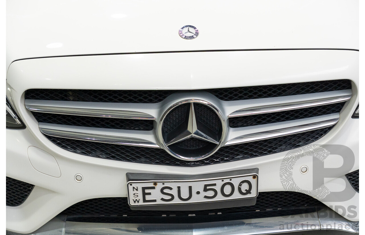 04/2015 Mercedes-Benz C200 (RWD) 205 4d Sedan White Turbo 2.0L