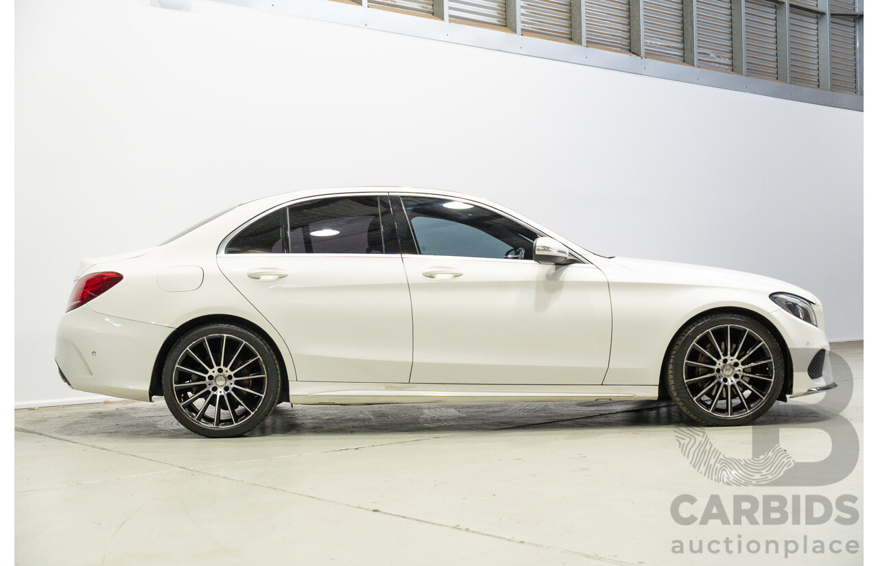 04/2015 Mercedes-Benz C200 (RWD) 205 4d Sedan White Turbo 2.0L