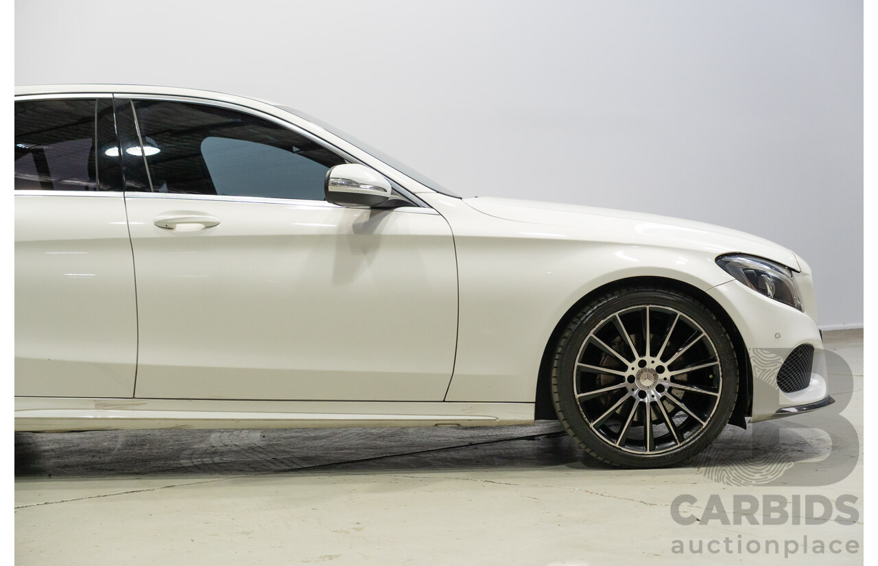 04/2015 Mercedes-Benz C200 (RWD) 205 4d Sedan White Turbo 2.0L
