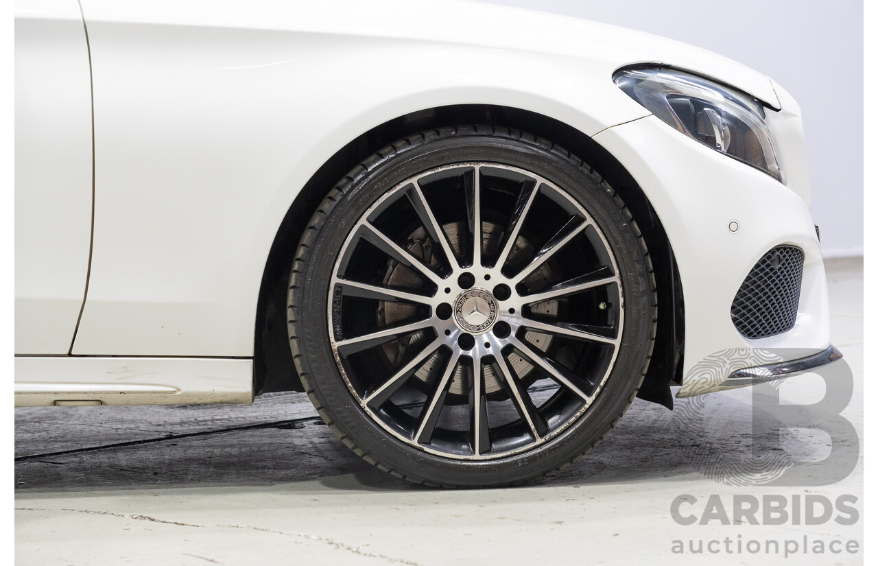 04/2015 Mercedes-Benz C200 (RWD) 205 4d Sedan White Turbo 2.0L