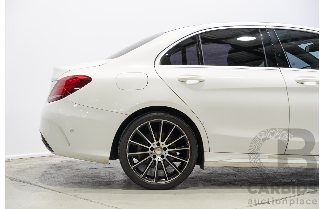 04/2015 Mercedes-Benz C200 (RWD) 205 4d Sedan White Turbo 2.0L