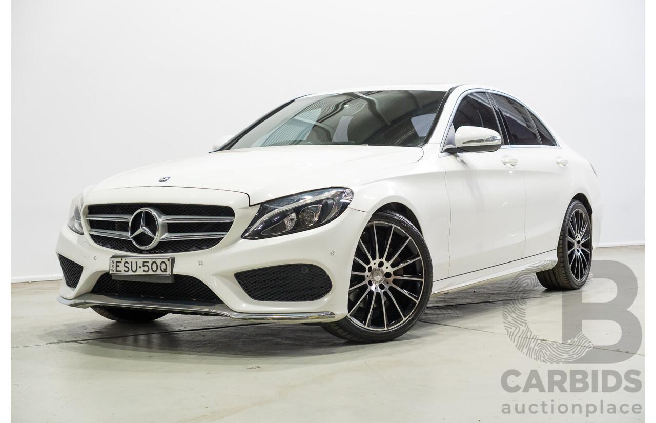 04/2015 Mercedes-Benz C200 (RWD) 205 4d Sedan White Turbo 2.0L