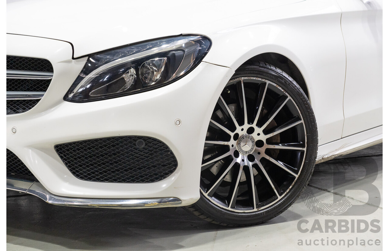 04/2015 Mercedes-Benz C200 (RWD) 205 4d Sedan White Turbo 2.0L