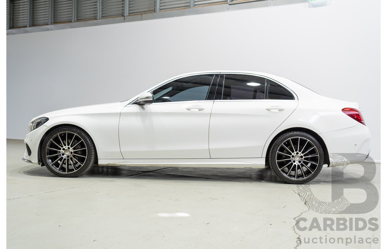 04/2015 Mercedes-Benz C200 (RWD) 205 4d Sedan White Turbo 2.0L