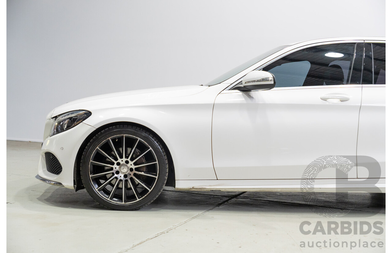 04/2015 Mercedes-Benz C200 (RWD) 205 4d Sedan White Turbo 2.0L