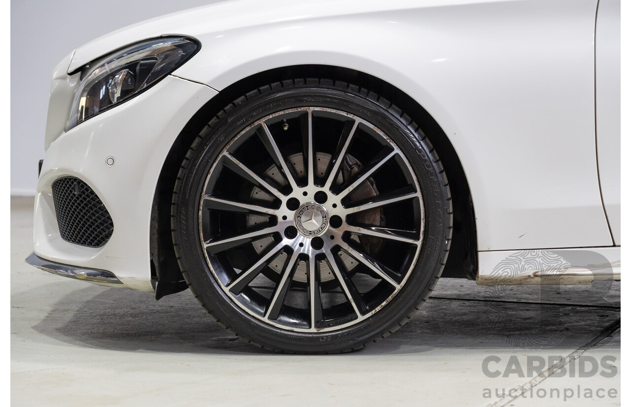 04/2015 Mercedes-Benz C200 (RWD) 205 4d Sedan White Turbo 2.0L