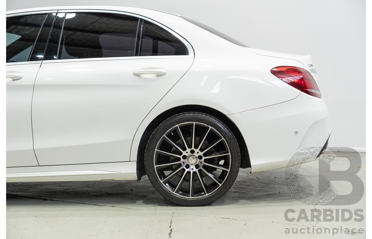 04/2015 Mercedes-Benz C200 (RWD) 205 4d Sedan White Turbo 2.0L