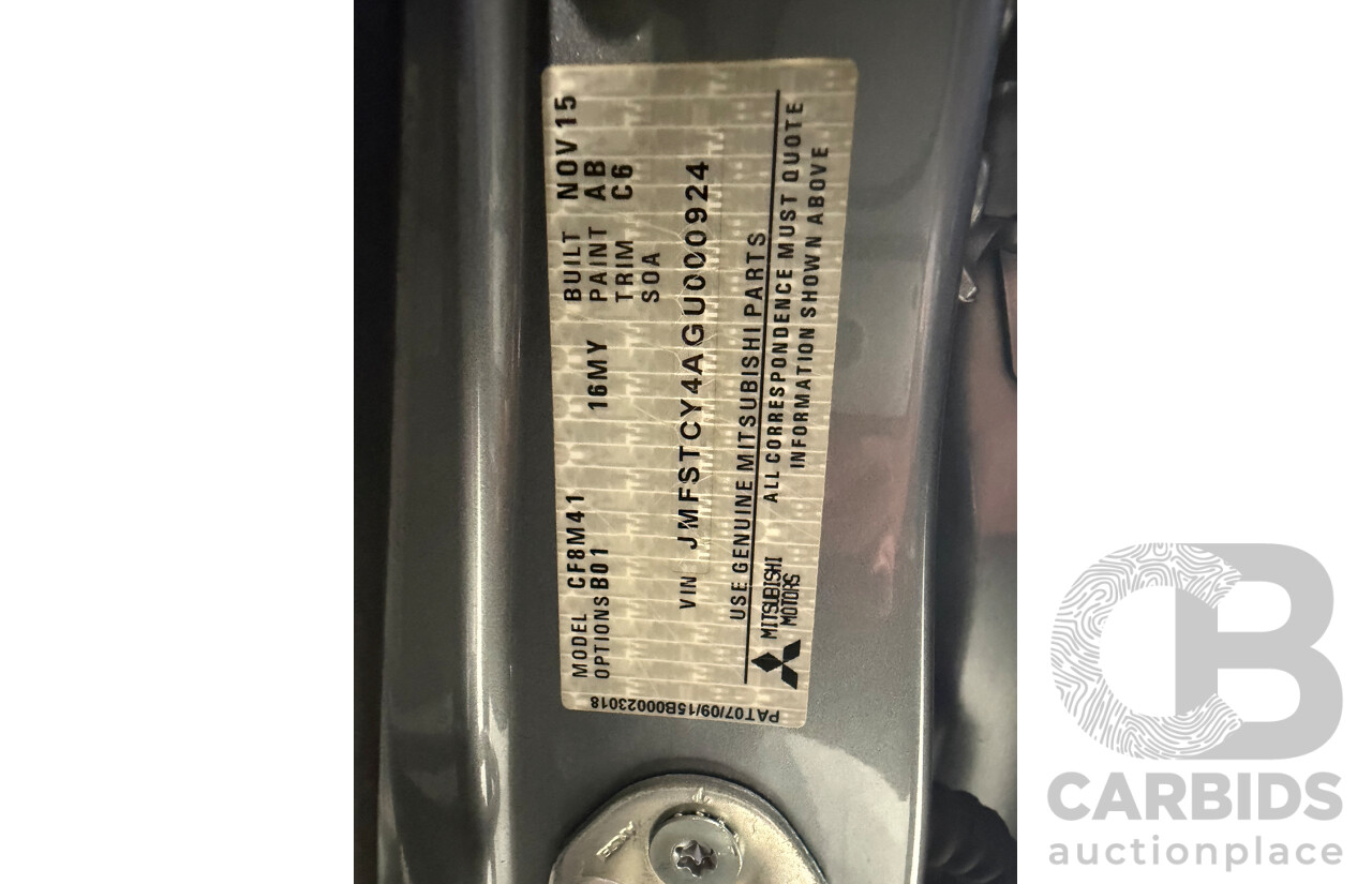 12/2015 Mitsubishi Lancer ES Sport CF 4d Sedan Grey 2.0L
