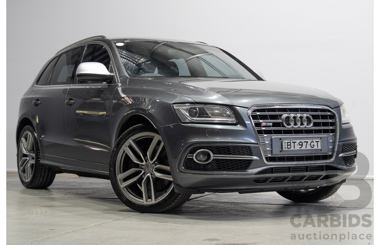 05/2014 Audi SQ5 3.0 TDI Quattro (AWD) 8R MY14 5d Wagon Daytona Grey Twin Turbo Diesel 3.0L