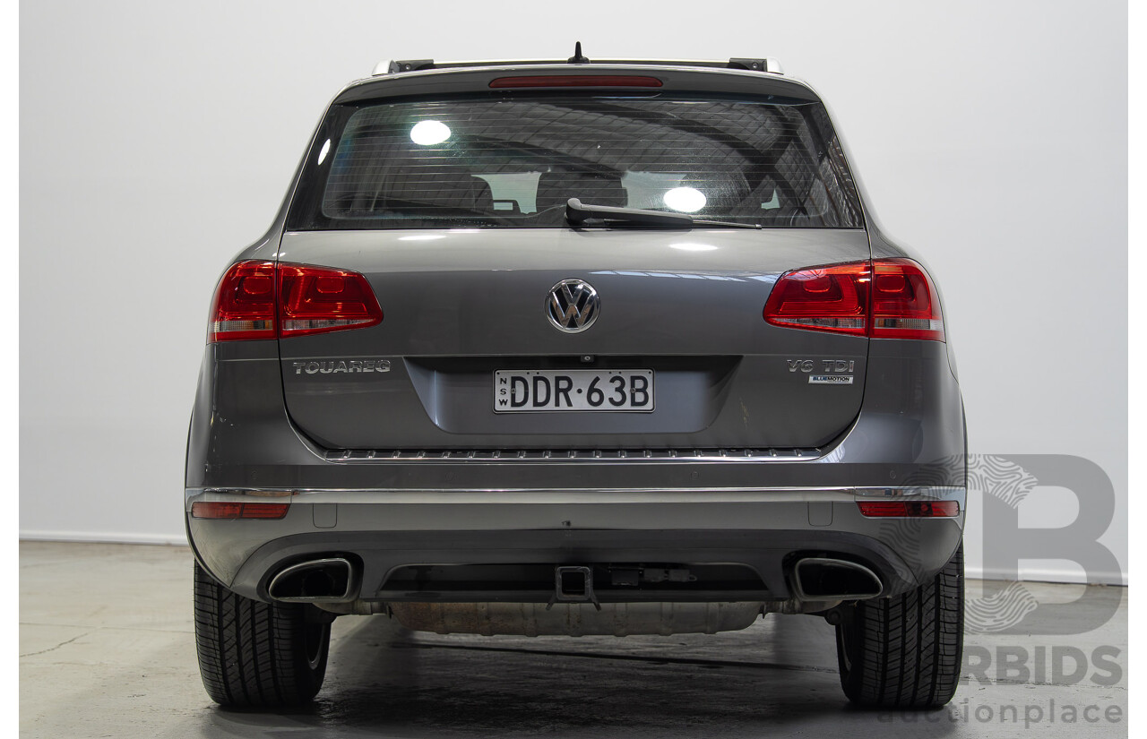 09/2015 Volkswagen Touareg V6 TDI (AWD) 7P MY16 4d Wagon Canyon Grey Turbo Diesel 3.0L