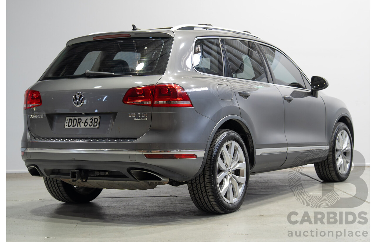 09/2015 Volkswagen Touareg V6 TDI (AWD) 7P MY16 4d Wagon Canyon Grey Turbo Diesel 3.0L