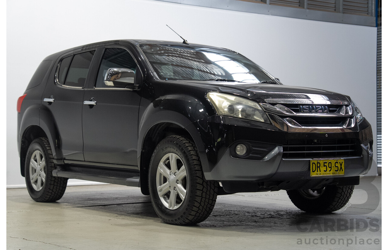 03/2016 Isuzu Mu-X LS-U UC MY15 4d Wagon Black 3.0L