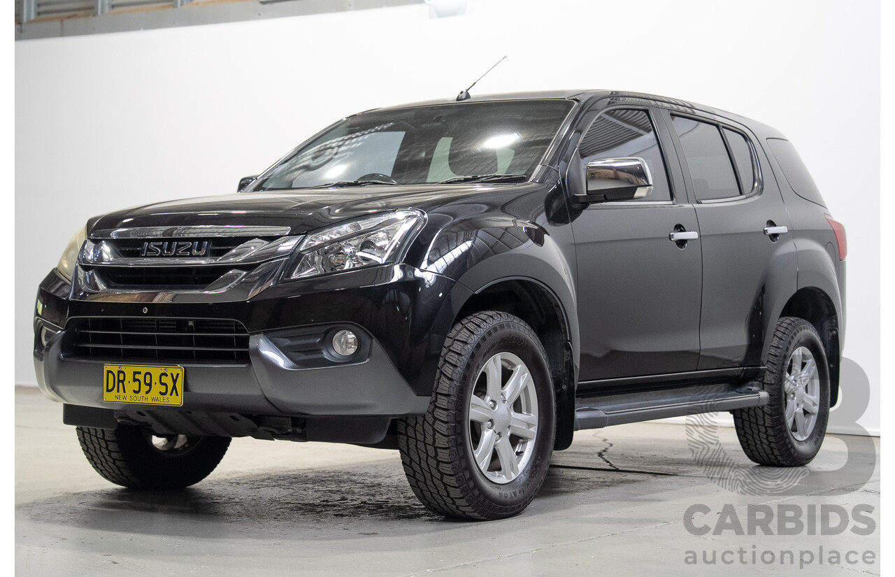 03/2016 Isuzu Mu-X LS-U UC MY15 4d Wagon Black 3.0L