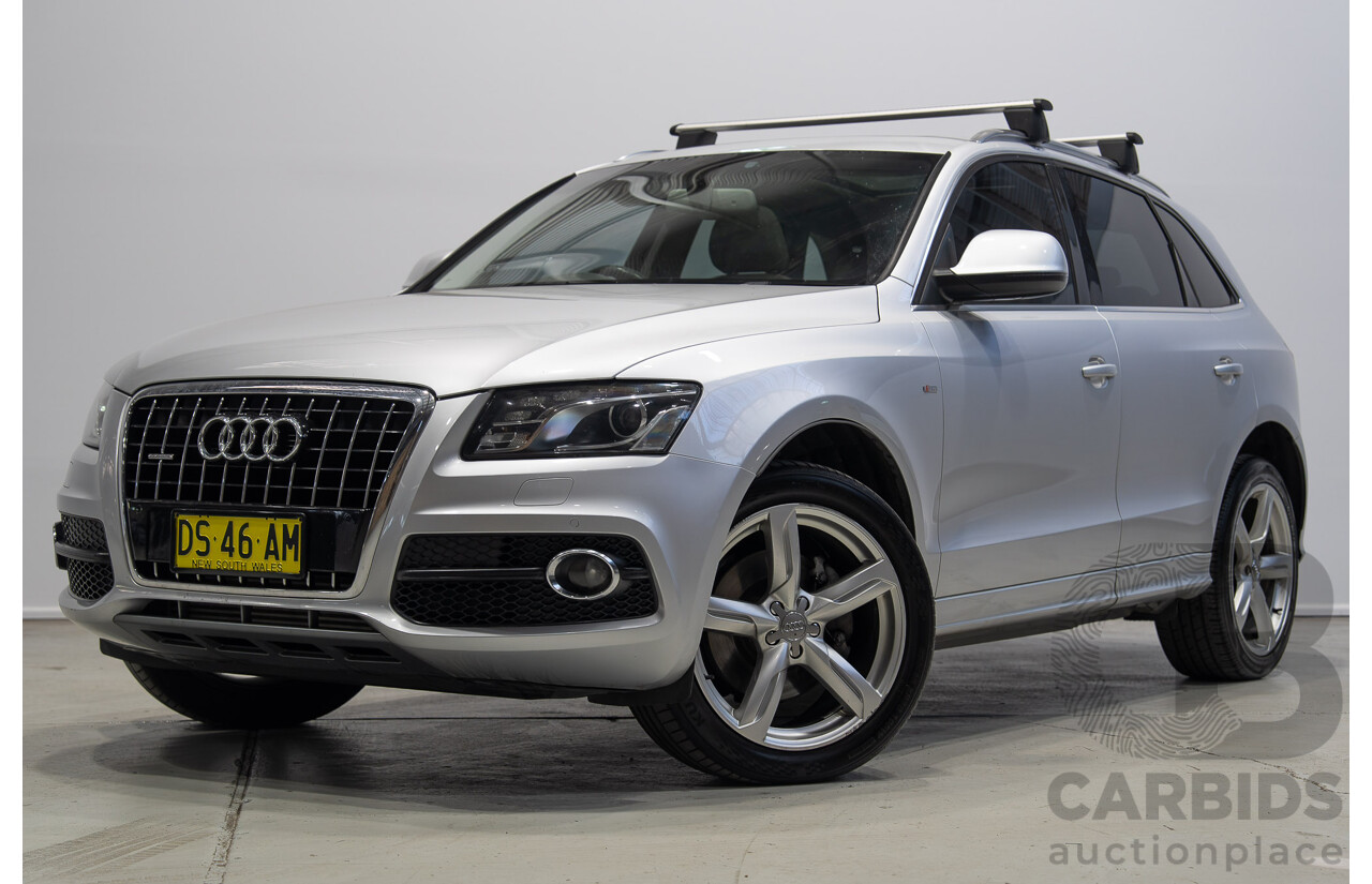 8/2010 Audi Q5 TDI Quattro S-Line (AWD) 8R MY11 4d Wagon Ice Silver Metallic Turbo Diesel V6 3.0L