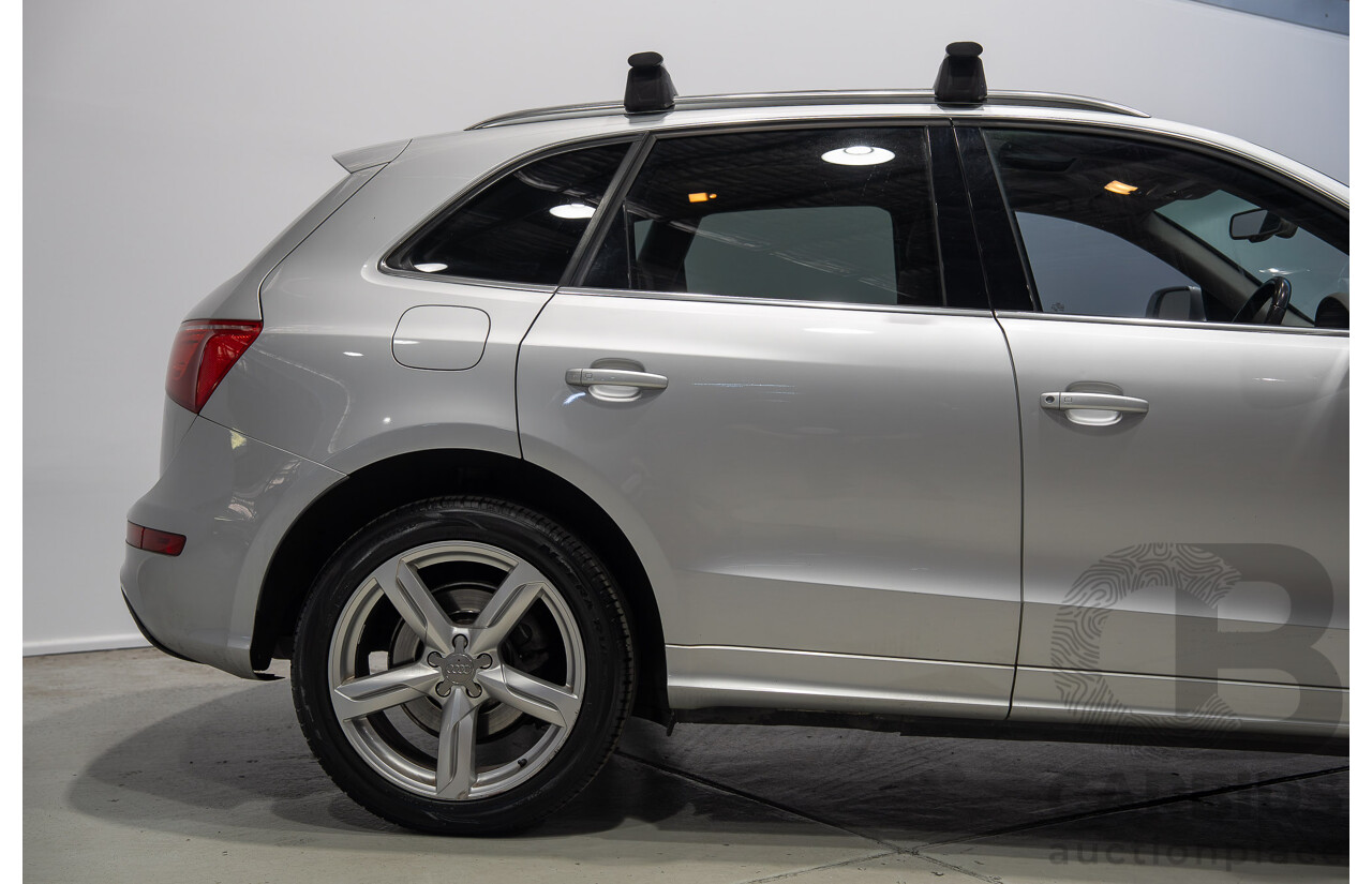 8/2010 Audi Q5 TDI Quattro S-Line (AWD) 8R MY11 4d Wagon Ice Silver Metallic Turbo Diesel V6 3.0L