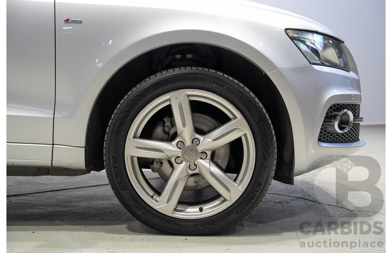 8/2010 Audi Q5 TDI Quattro S-Line (AWD) 8R MY11 4d Wagon Ice Silver Metallic Turbo Diesel V6 3.0L
