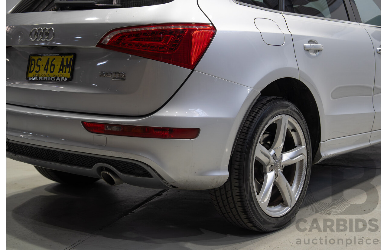 8/2010 Audi Q5 TDI Quattro S-Line (AWD) 8R MY11 4d Wagon Ice Silver Metallic Turbo Diesel V6 3.0L