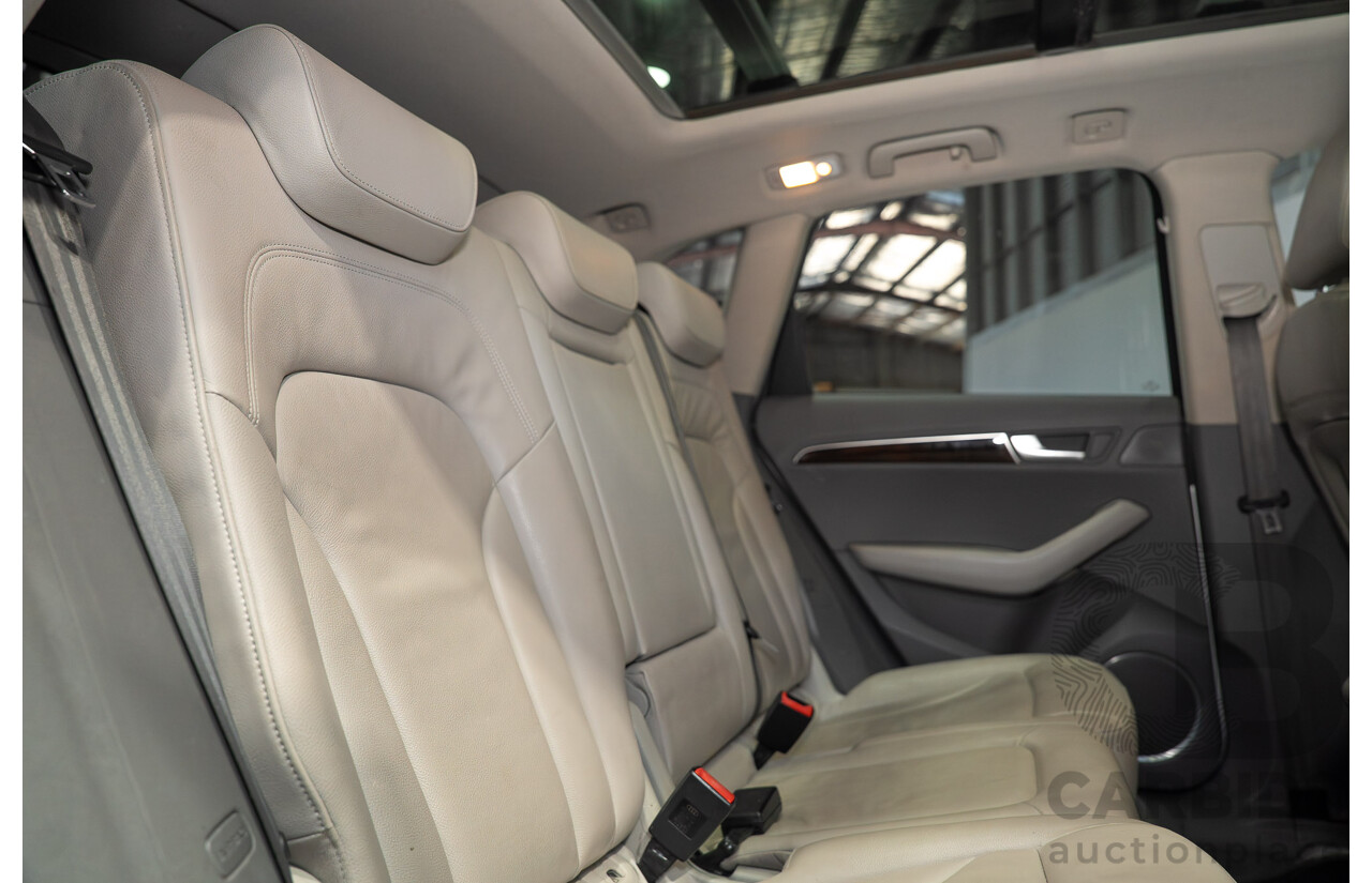 8/2010 Audi Q5 TDI Quattro S-Line (AWD) 8R MY11 4d Wagon Ice Silver Metallic Turbo Diesel V6 3.0L