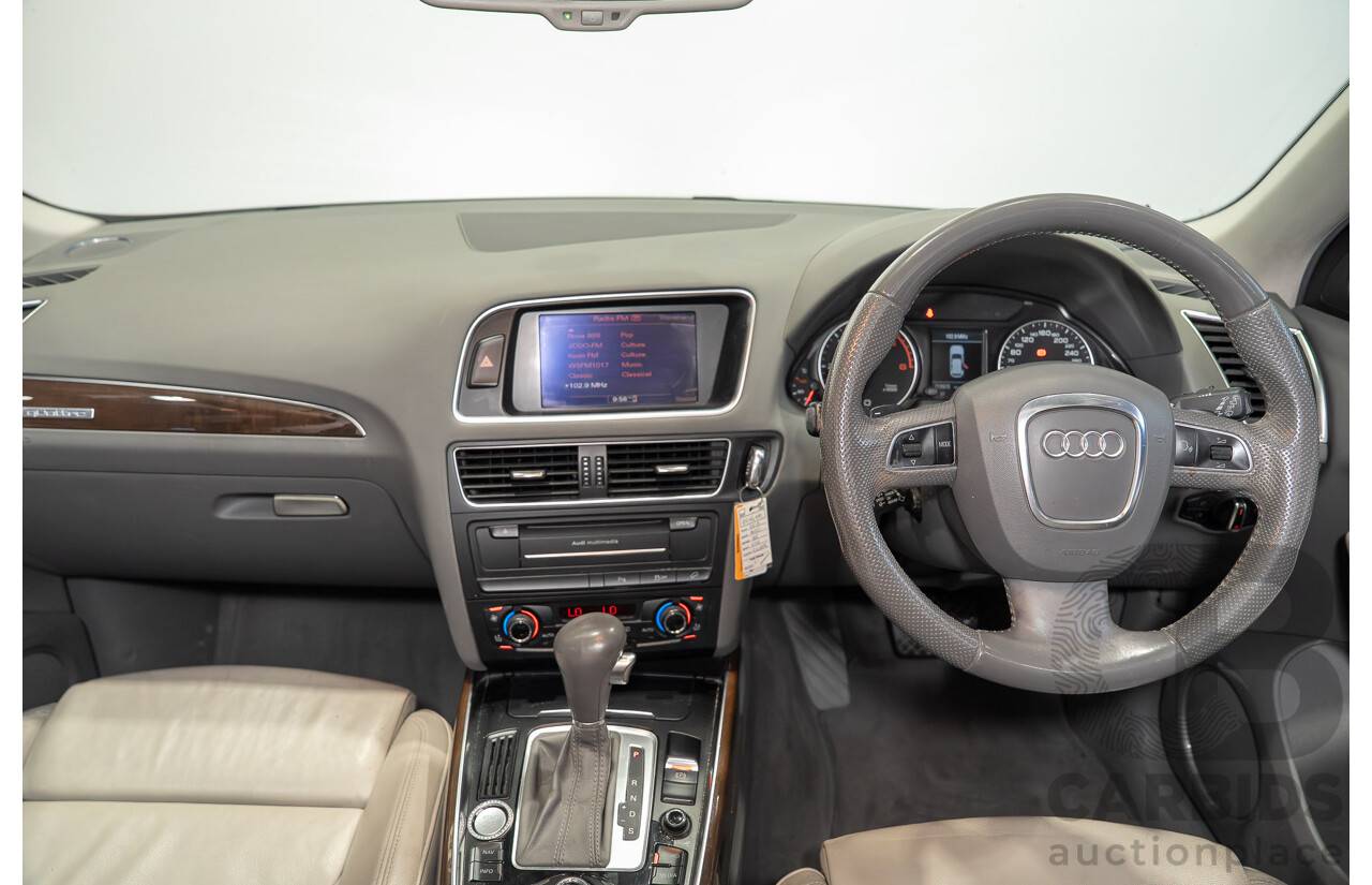 8/2010 Audi Q5 TDI Quattro S-Line (AWD) 8R MY11 4d Wagon Ice Silver Metallic Turbo Diesel V6 3.0L