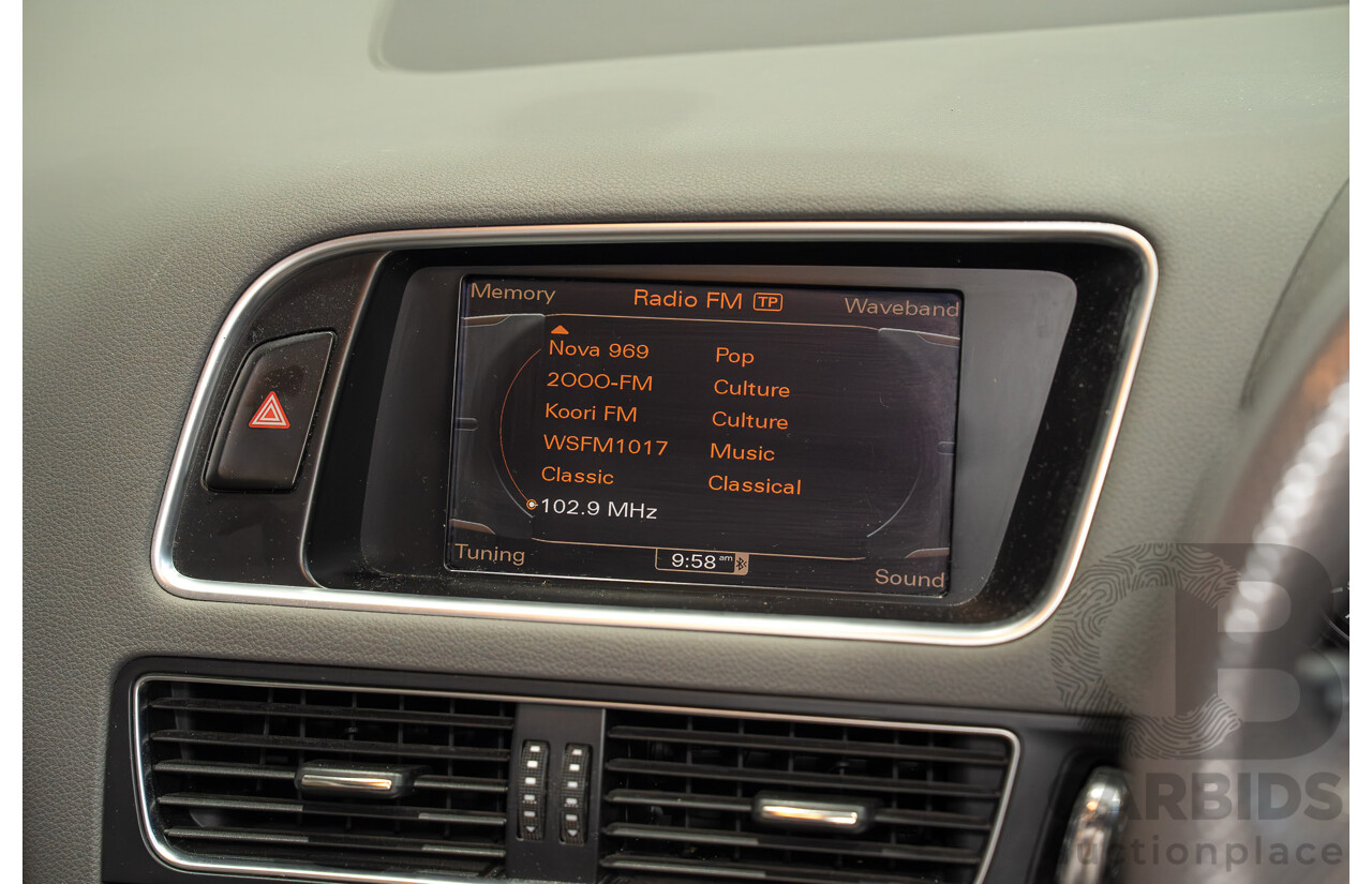 8/2010 Audi Q5 TDI Quattro S-Line (AWD) 8R MY11 4d Wagon Ice Silver Metallic Turbo Diesel V6 3.0L