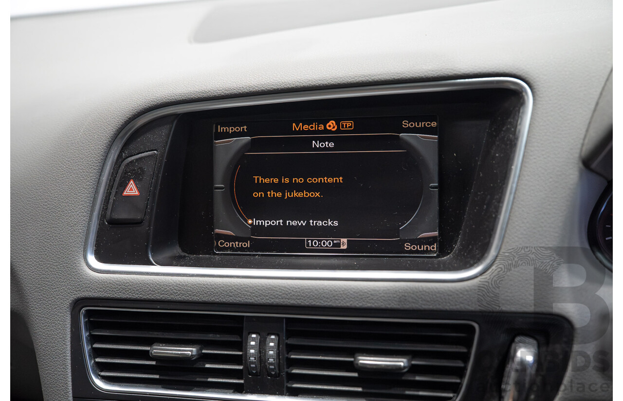 8/2010 Audi Q5 TDI Quattro S-Line (AWD) 8R MY11 4d Wagon Ice Silver Metallic Turbo Diesel V6 3.0L
