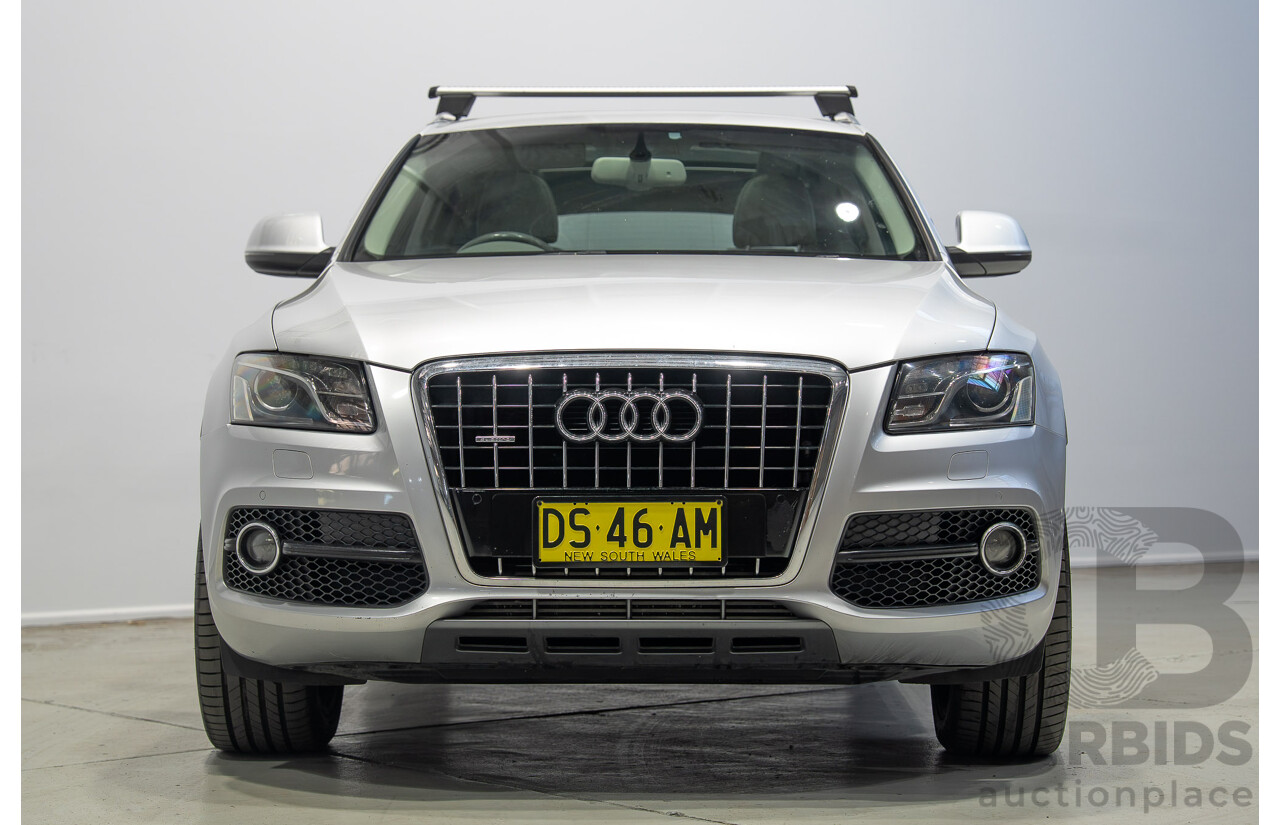 8/2010 Audi Q5 TDI Quattro S-Line (AWD) 8R MY11 4d Wagon Ice Silver Metallic Turbo Diesel V6 3.0L