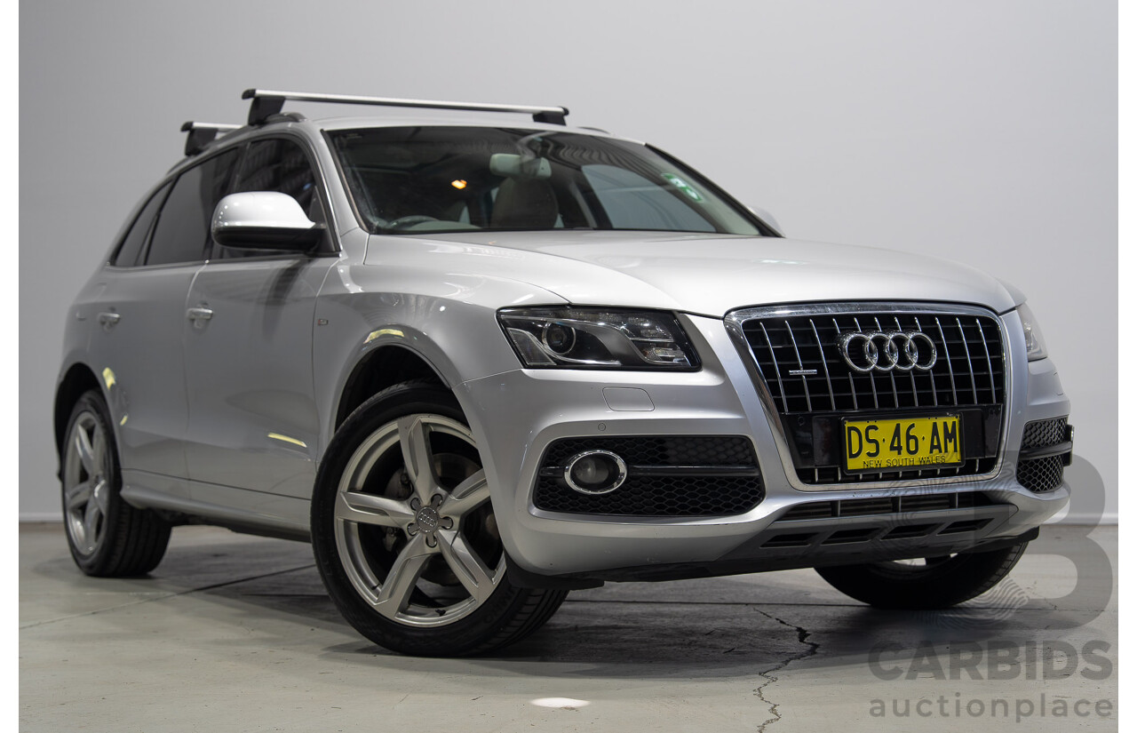 8/2010 Audi Q5 TDI Quattro S-Line (AWD) 8R MY11 4d Wagon Ice Silver Metallic Turbo Diesel V6 3.0L