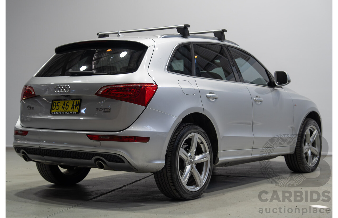8/2010 Audi Q5 TDI Quattro S-Line (AWD) 8R MY11 4d Wagon Ice Silver Metallic Turbo Diesel V6 3.0L