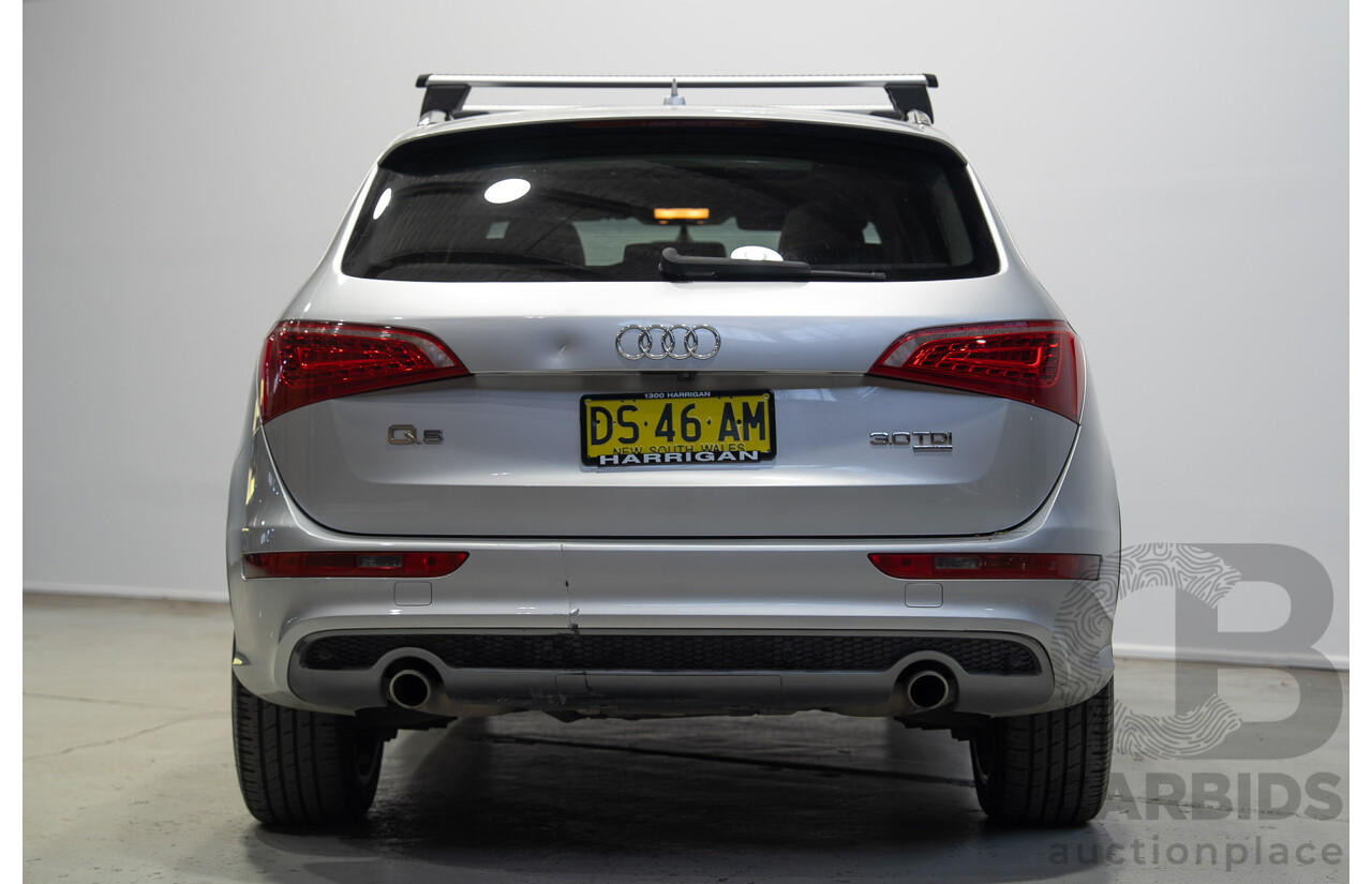 8/2010 Audi Q5 TDI Quattro S-Line (AWD) 8R MY11 4d Wagon Ice Silver Metallic Turbo Diesel V6 3.0L
