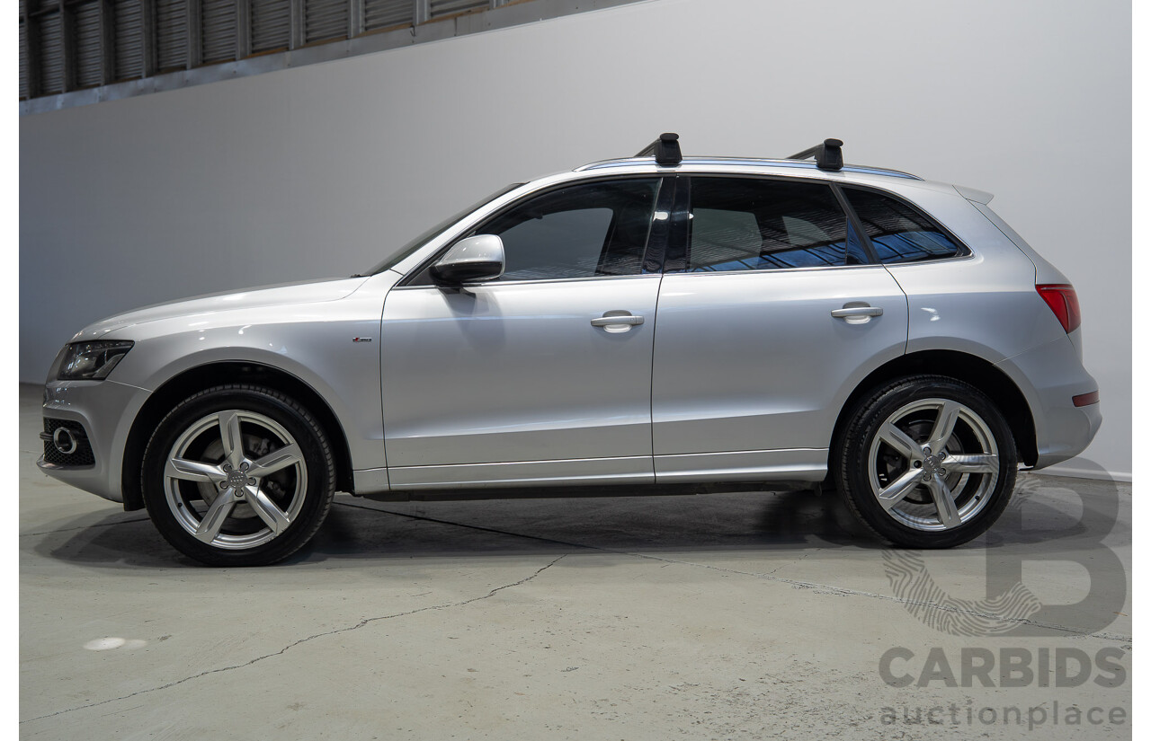 8/2010 Audi Q5 TDI Quattro S-Line (AWD) 8R MY11 4d Wagon Ice Silver Metallic Turbo Diesel V6 3.0L