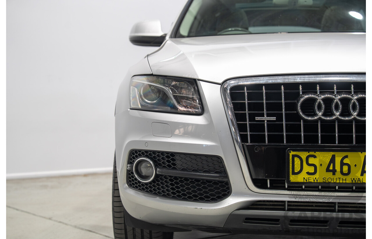 8/2010 Audi Q5 TDI Quattro S-Line (AWD) 8R MY11 4d Wagon Ice Silver Metallic Turbo Diesel V6 3.0L