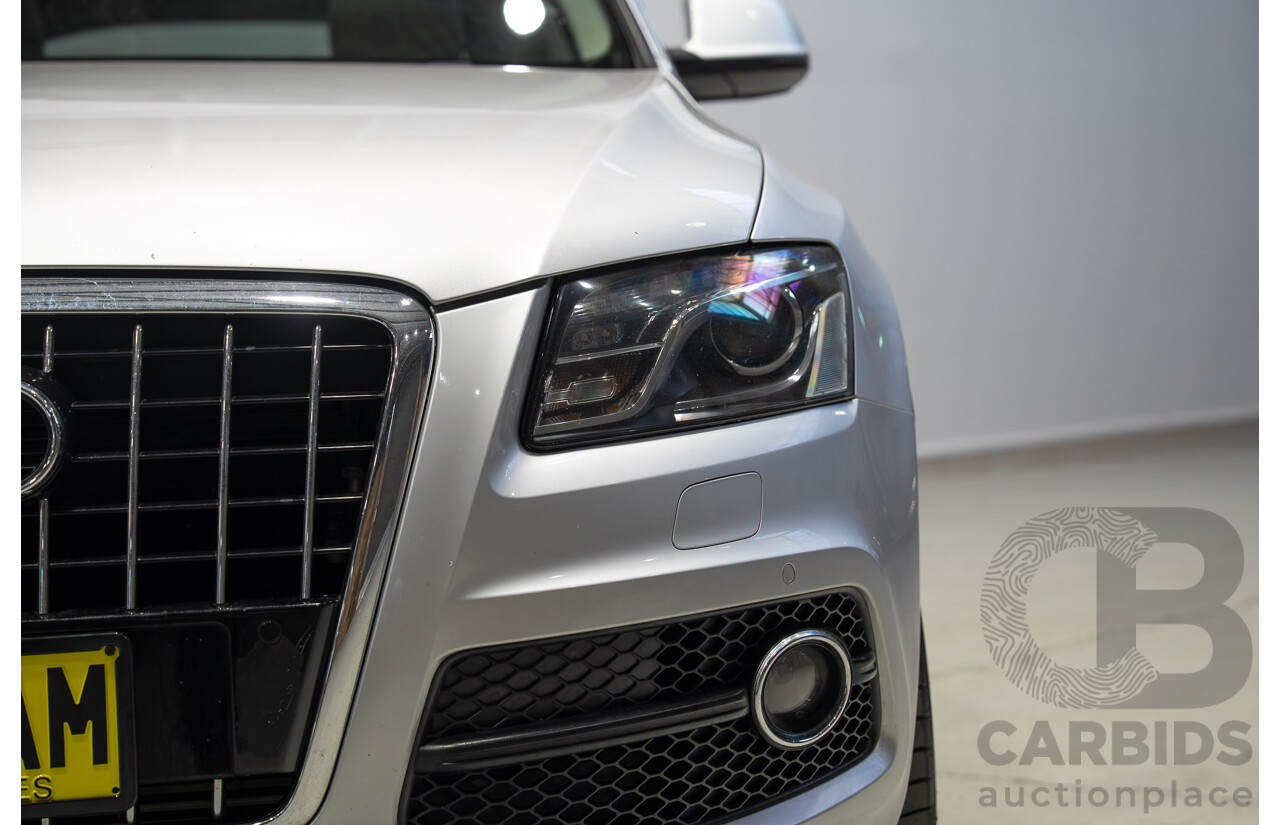 8/2010 Audi Q5 TDI Quattro S-Line (AWD) 8R MY11 4d Wagon Ice Silver Metallic Turbo Diesel V6 3.0L