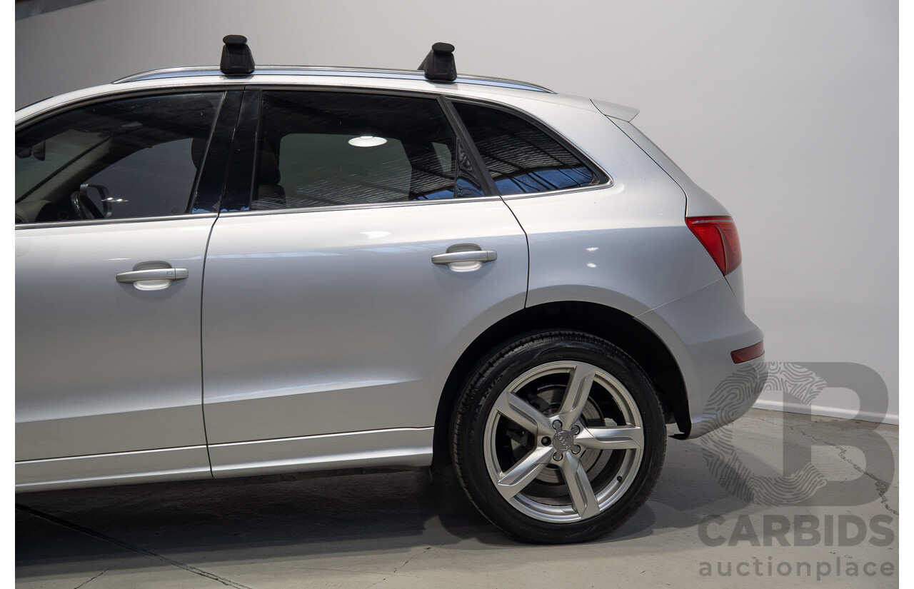 8/2010 Audi Q5 TDI Quattro S-Line (AWD) 8R MY11 4d Wagon Ice Silver Metallic Turbo Diesel V6 3.0L
