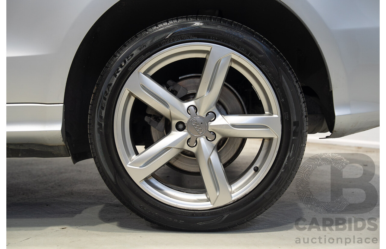 8/2010 Audi Q5 TDI Quattro S-Line (AWD) 8R MY11 4d Wagon Ice Silver Metallic Turbo Diesel V6 3.0L