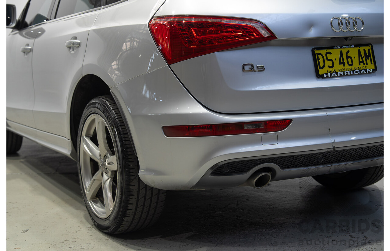 8/2010 Audi Q5 TDI Quattro S-Line (AWD) 8R MY11 4d Wagon Ice Silver Metallic Turbo Diesel V6 3.0L