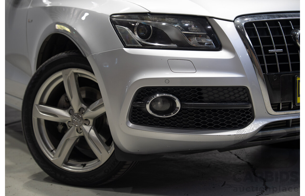 8/2010 Audi Q5 TDI Quattro S-Line (AWD) 8R MY11 4d Wagon Ice Silver Metallic Turbo Diesel V6 3.0L