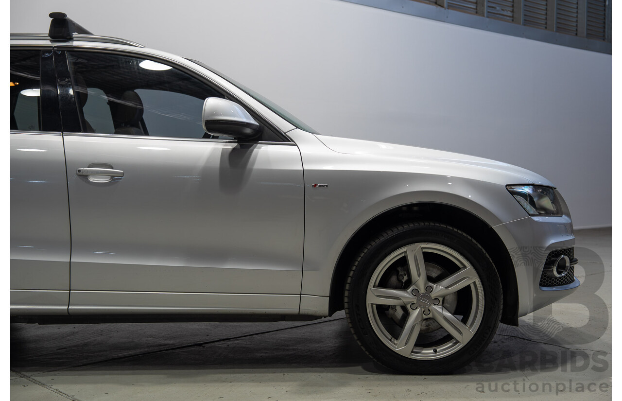 8/2010 Audi Q5 TDI Quattro S-Line (AWD) 8R MY11 4d Wagon Ice Silver Metallic Turbo Diesel V6 3.0L